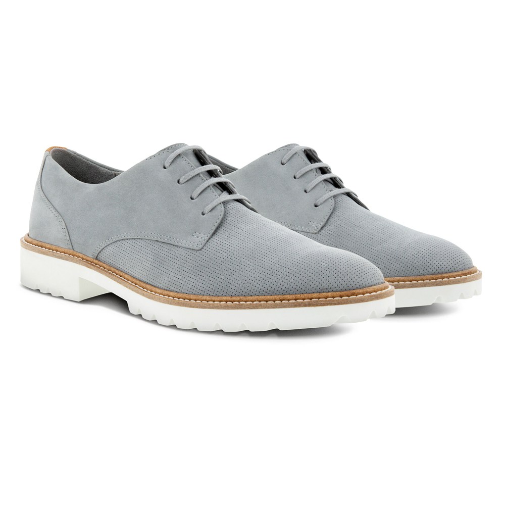 Zapatos De Vestir Mujer - ECCO Modern Tailored Laced Derby - Grises - YKU395804